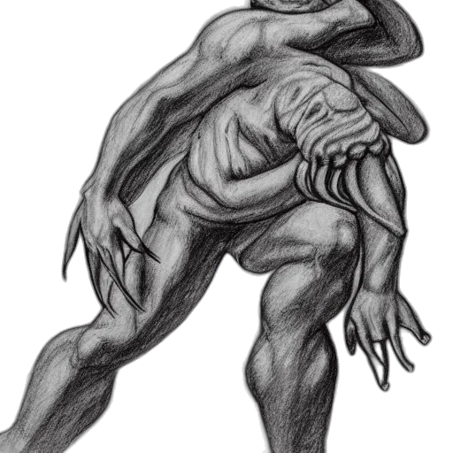 creature, animal, dragon, concept art, pencil sketch, photorealistic, fantasy art, underwater transparent PNG cut-out