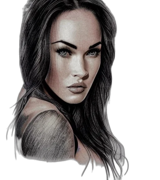 face, hair, photorealistic, pencil sketch transparent PNG cut-out