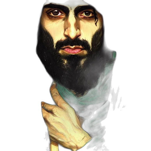 face, mask, creature, watercolor, concept art, photorealistic, fantasy art, portrait transparent PNG cut-out