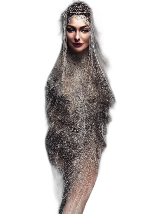 hair, dress, creature, animal, concept art, photorealistic, 3d render, fantasy art transparent PNG cut-out