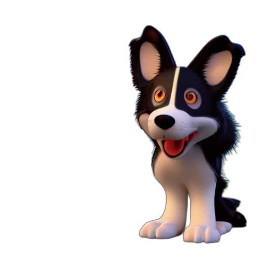 animal, staff, creature, 3d render transparent PNG cut-out