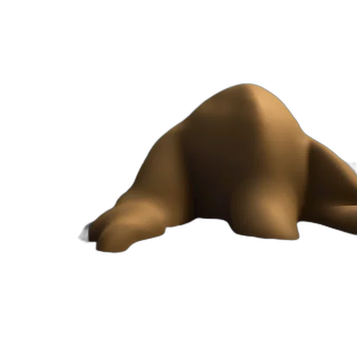 hat, animal, creature, mask, 3d render, concept art, photorealistic, golden transparent PNG cut-out