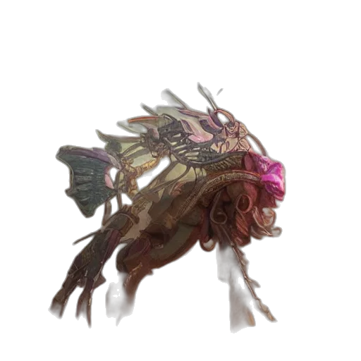 creature, dragon, animal, mask, concept art, fantasy art, pixel art, 3d render transparent PNG cut-out