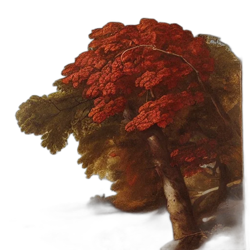 tree, crown, staff, hat, photorealistic, oil painting, concept art, watercolor transparent PNG cut-out