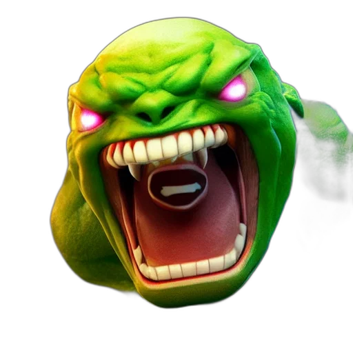 face, creature, mask, staff transparent PNG cut-out