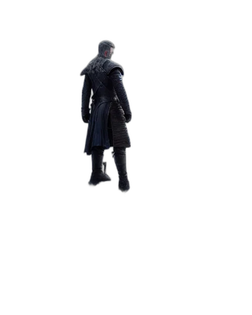 jacket, staff, weapon, mask transparent PNG cut-out