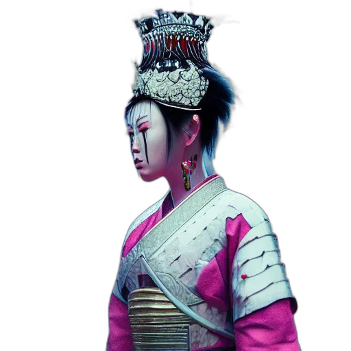 crown, staff, dress, face transparent PNG cut-out