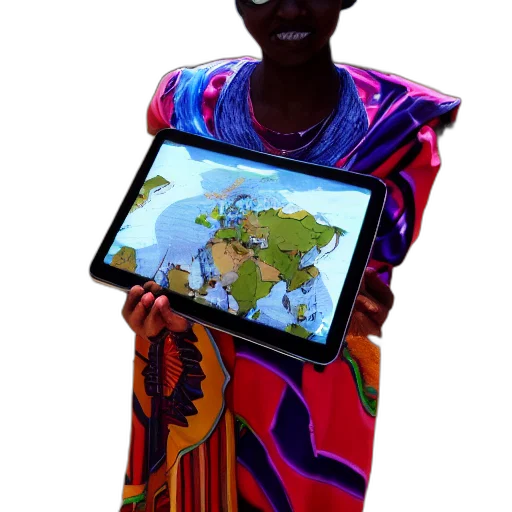 ipad, mage, africa transparent PNG cut-out