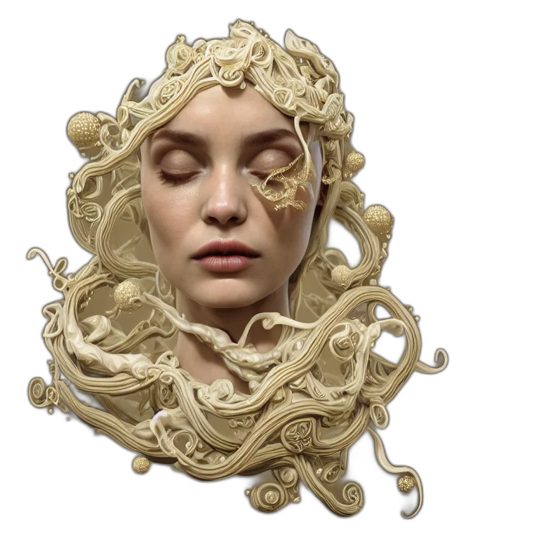 mask, crown, jewelry, face, 3d render, photorealistic, concept art, fantasy art transparent PNG cut-out