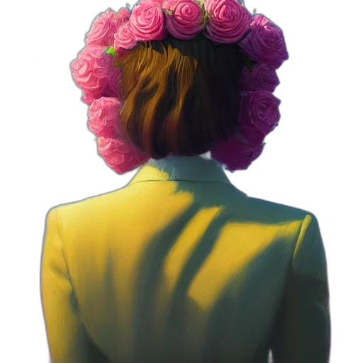 flower, crown, dress, jacket transparent PNG cut-out