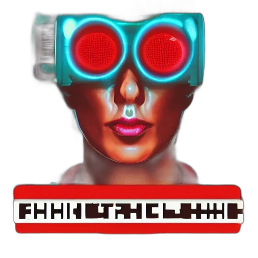 robot, cyberpunk, pixel art, vaporwave, 3d render, futuristic, chicken, album transparent PNG cut-out