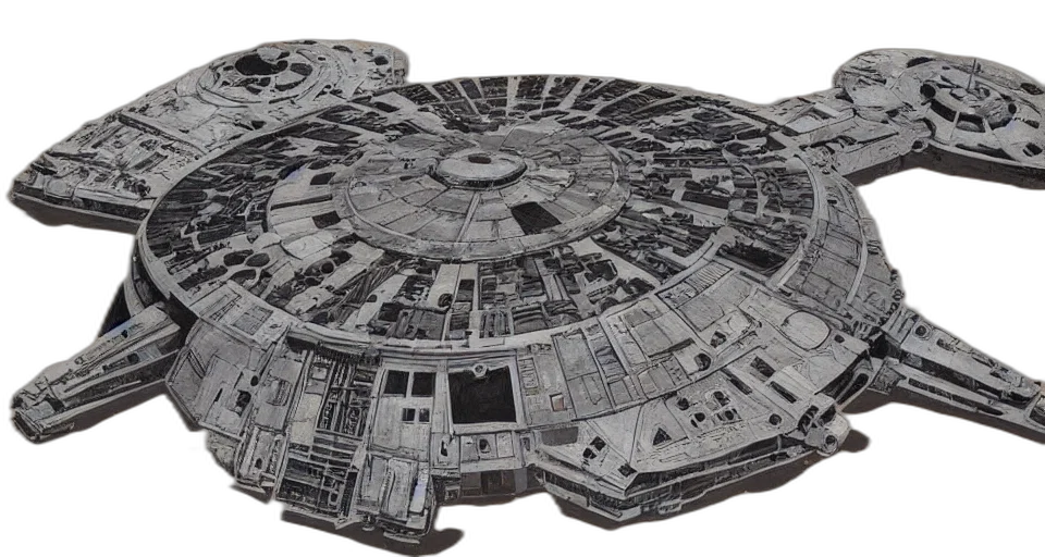 concept art, 3d render, outer space, millennium transparent PNG cut-out