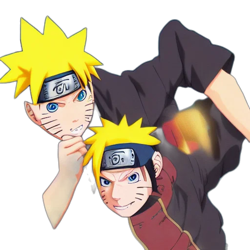 mask, weapon, anime, cartoon, pixel art, 3d render, naruto, eating transparent PNG cut-out