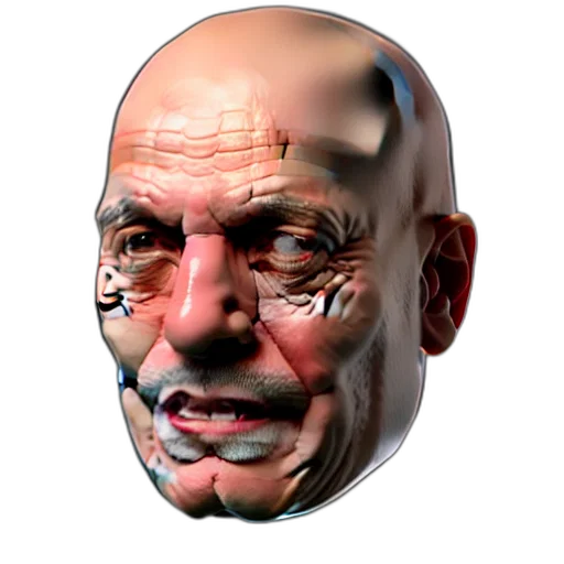 face, mask, robot, creature, 3d render, photorealistic, concept art, cyberpunk transparent PNG cut-out