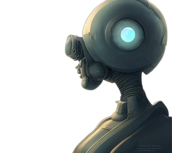 robot, mask, face, creature transparent PNG cut-out