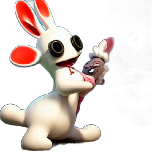 animal, staff, creature, mask, 3d render, concept art, photorealistic, cartoon transparent PNG cut-out