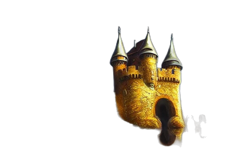 crown, building, dragon, watercolor, fantasy art, concept art, photorealistic, fog transparent PNG cut-out