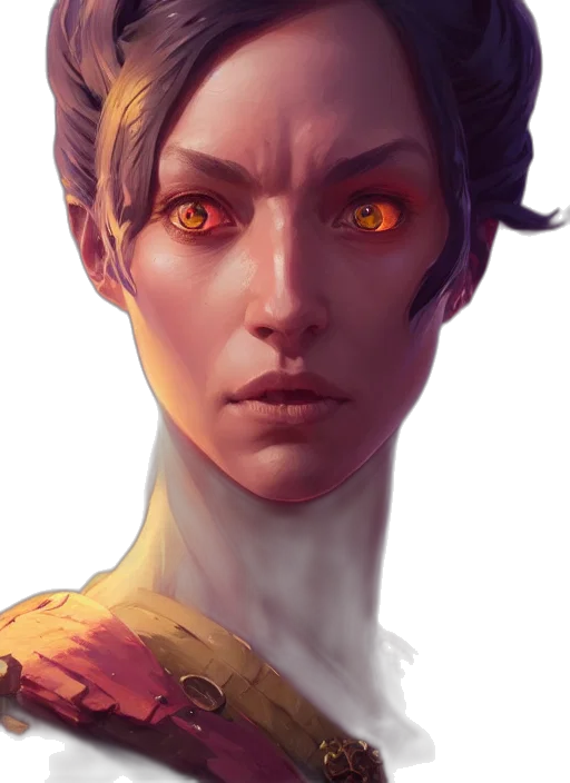 face, mask, staff, creature transparent PNG cut-out