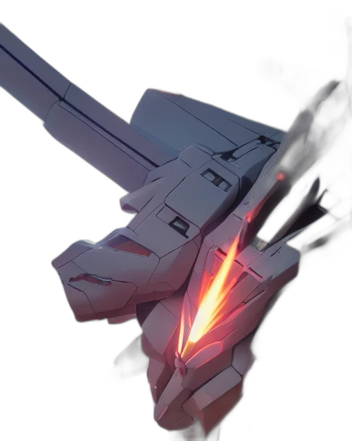 weapon, sword, robot, dragon, concept art, anime, 3d render, pixel art transparent PNG cut-out