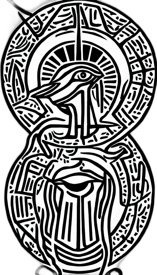 crown, cartoon, logo, marks, eye, horus, features, bad transparent PNG cut-out