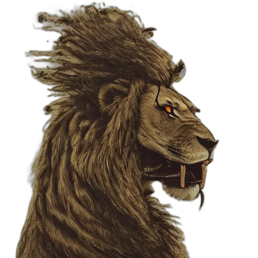 hair, crown, animal, staff transparent PNG cut-out