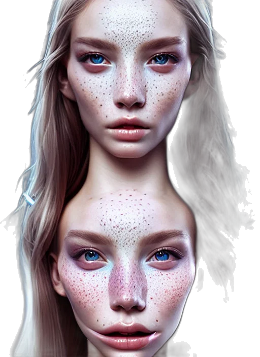 face, mask, fantasy art, photorealistic transparent PNG cut-out
