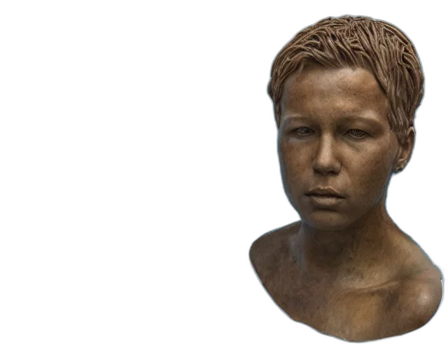 face, mask, jewelry, 3d render transparent PNG cut-out