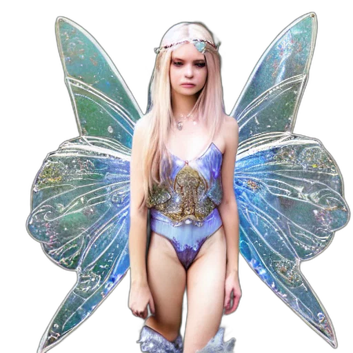 creature, dress, jewelry, fantasy art transparent PNG cut-out