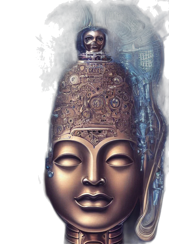 mask, crown, face, jewelry, photorealistic, concept art, 3d render, fantasy art transparent PNG cut-out
