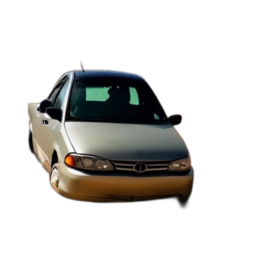 car, 3d render, photorealistic, stuck transparent PNG cut-out