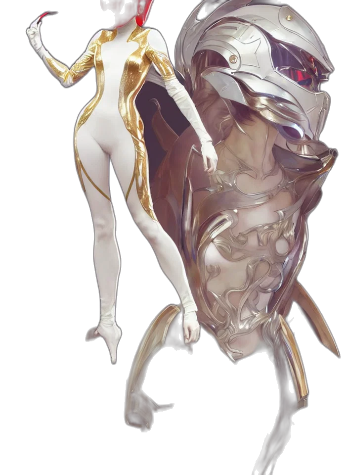 creature, crown, mask, dress, concept art, fantasy art, anime, comic book art transparent PNG cut-out