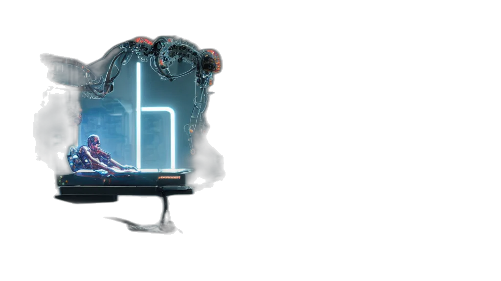 robot, car, furniture, weapon transparent PNG cut-out