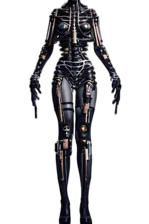 robot, dress, creature, cyberpunk, concept art, 3d render, pixel art, beautifull transparent PNG cut-out