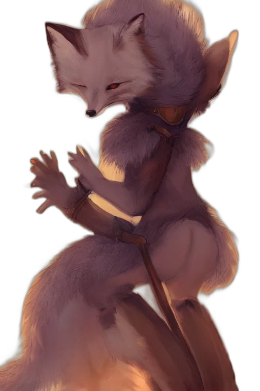 staff, creature, animal, sword, concept art, watercolor, fantasy art, oil painting transparent PNG cut-out