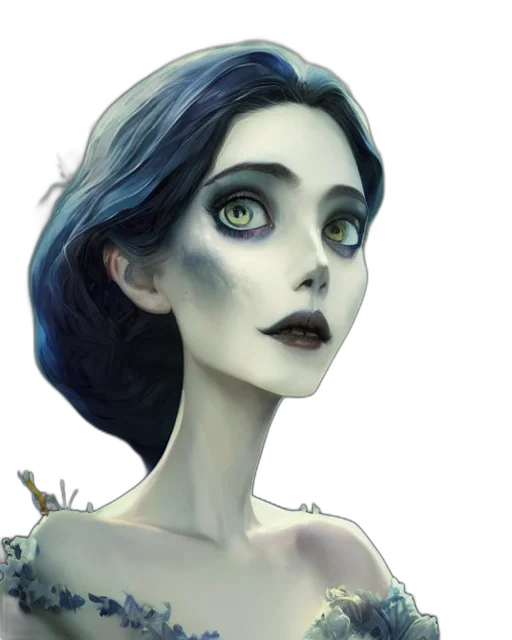 face, mask, fantasy art, concept art, comic book art, photorealistic, blue, dark transparent PNG cut-out