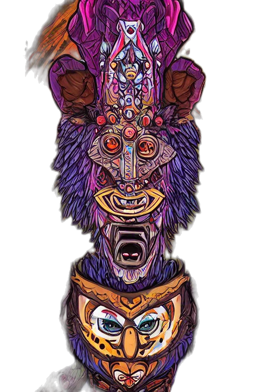 mask, face, crown, staff transparent PNG cut-out