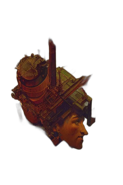 face, robot, hat, crown transparent PNG cut-out
