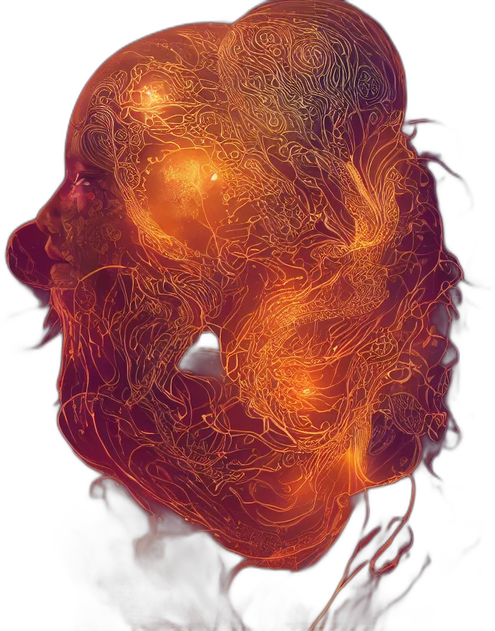 mask, hair, face, crown transparent PNG cut-out