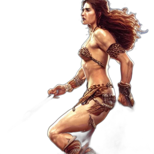 fantasy art, concept art, comic book art, photorealistic transparent PNG cut-out
