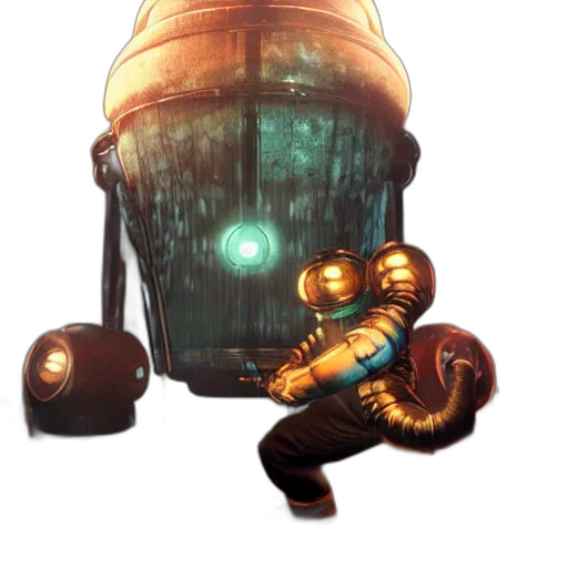 robot, weapon, staff, mask transparent PNG cut-out