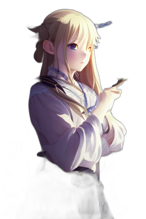 staff, robot, dress, weapon transparent PNG cut-out