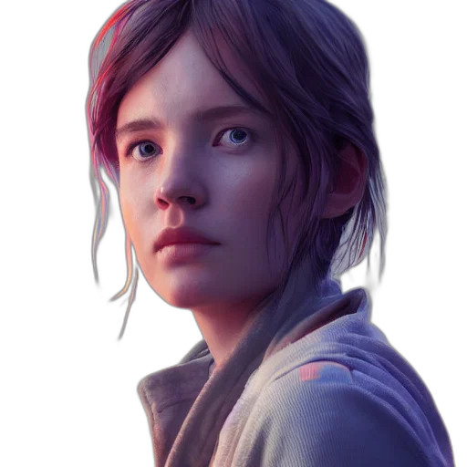 face, jacket, robot, concept art, photorealistic, fantasy art, comic book art, blue transparent PNG cut-out