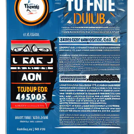 tour, package, advertising, flyer transparent PNG cut-out