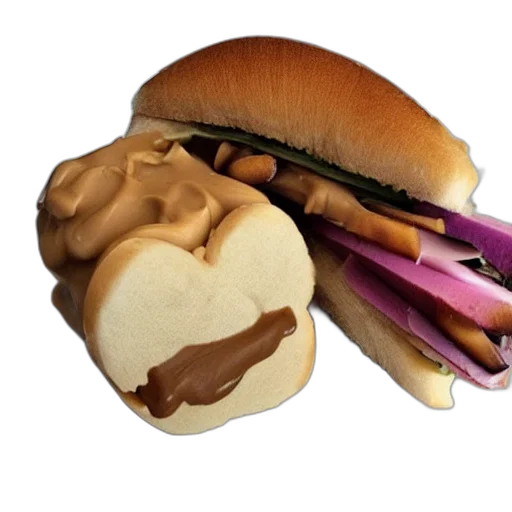 food, crown, face, animal, photorealistic, 3d render, concept art, peanut transparent PNG cut-out