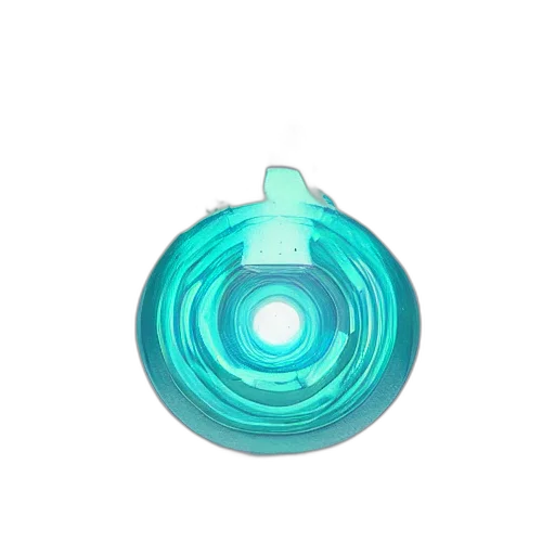 jewelry, bottle, weapon, flower, 3d render, vaporwave, blue, art transparent PNG cut-out