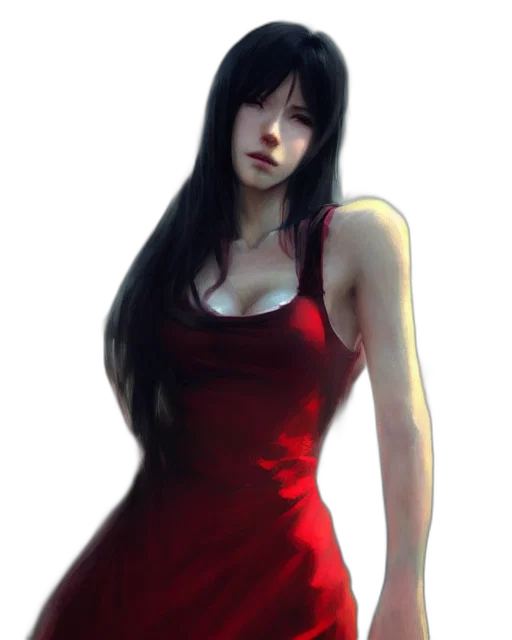 dress, face, photorealistic, concept art transparent PNG cut-out