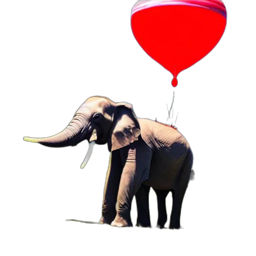 animal, umbrella, concept art, 3d render transparent PNG cut-out