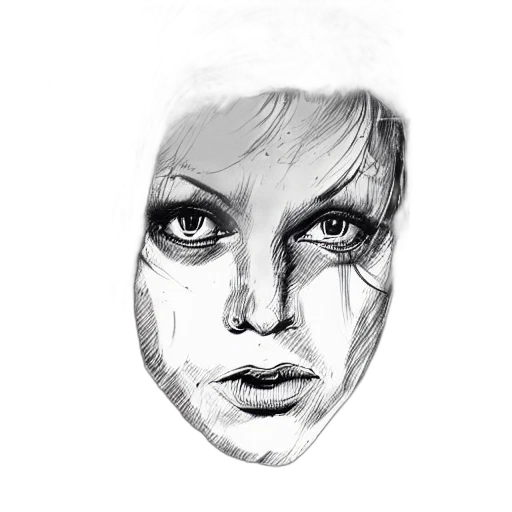 mask, face, creature, hair transparent PNG cut-out
