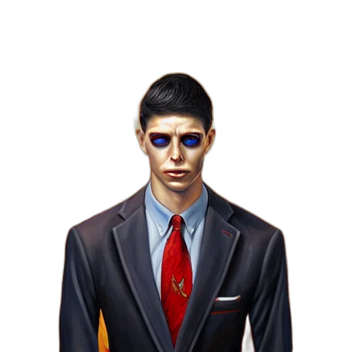 staff, jacket, face, mask transparent PNG cut-out