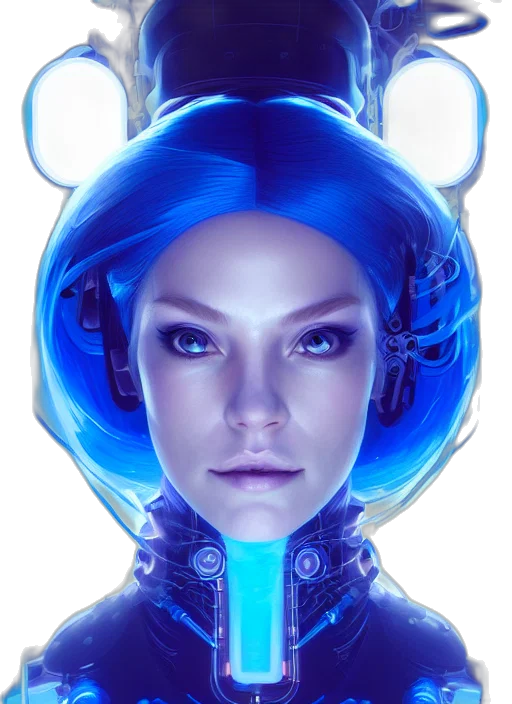 robot, face, mask, crown transparent PNG cut-out